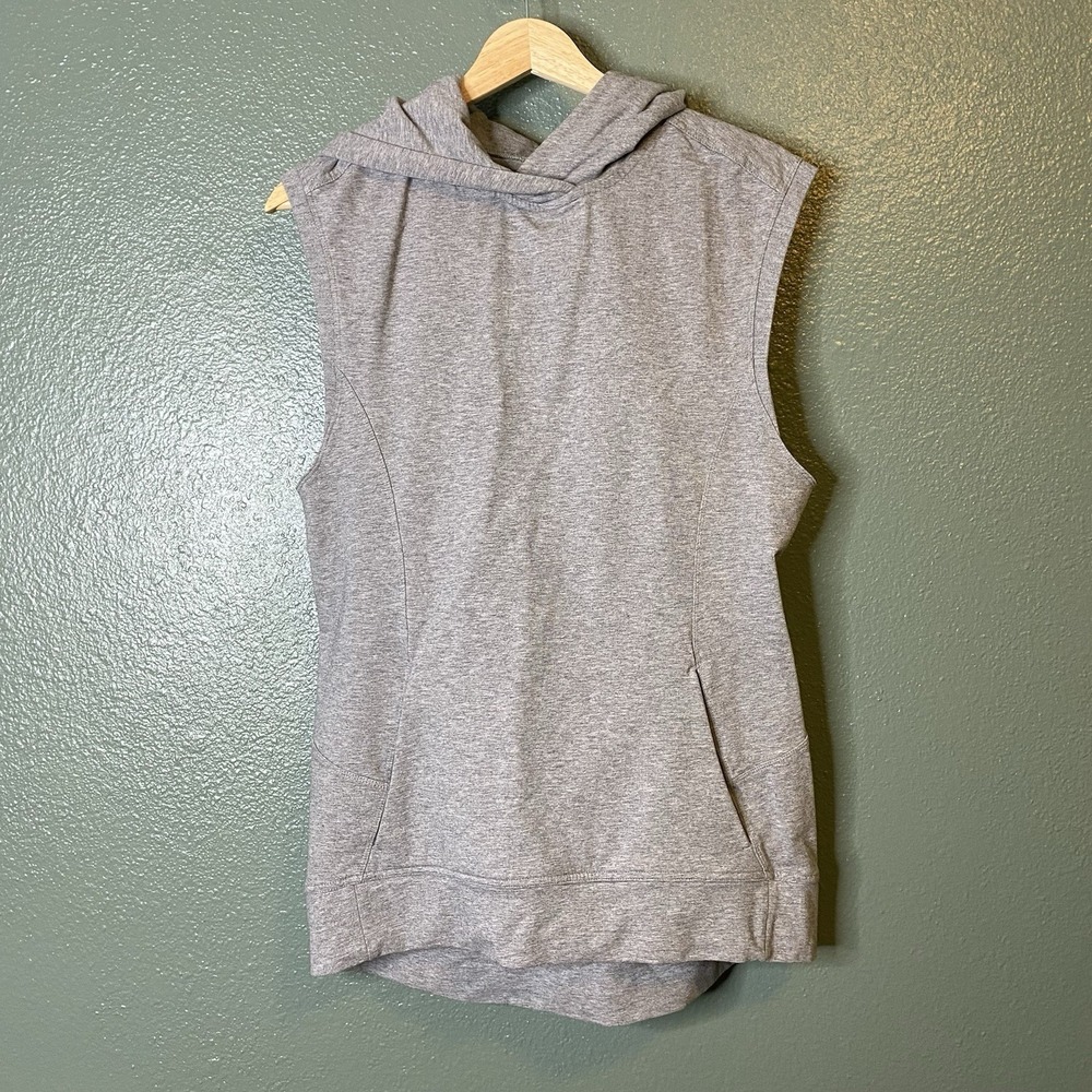 Lululemon Blissed Out Sleeveless Hoodie Gray Women's Size 6